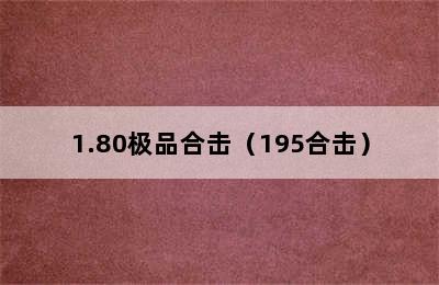 1.80极品合击（195合击）