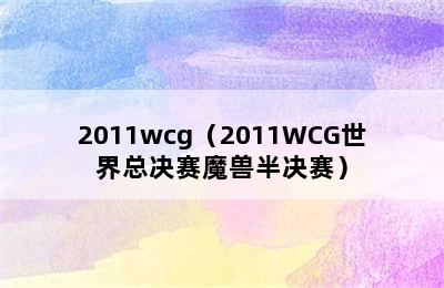 2011wcg（2011WCG世界总决赛魔兽半决赛）