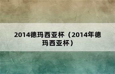 2014德玛西亚杯（2014年德玛西亚杯）