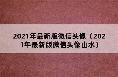 2021年最新版微信头像（2021年最新版微信头像山水）