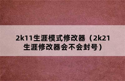 2k11生涯模式修改器（2k21生涯修改器会不会封号）