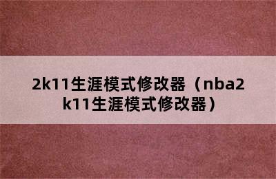 2k11生涯模式修改器（nba2k11生涯模式修改器）