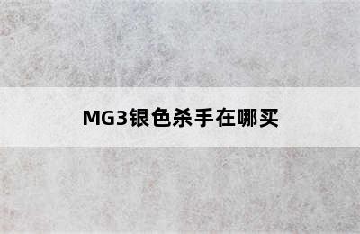 MG3银色杀手在哪买