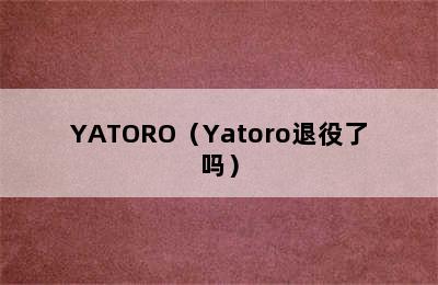 YATORO（Yatoro退役了吗）