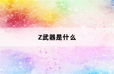 Z武器是什么