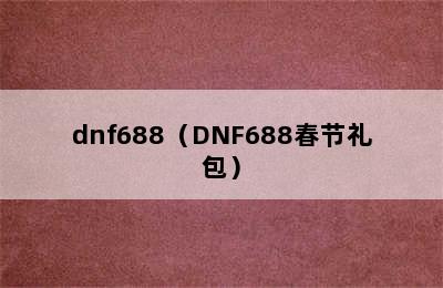 dnf688（DNF688春节礼包）