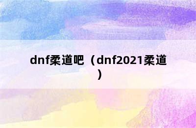 dnf柔道吧（dnf2021柔道）