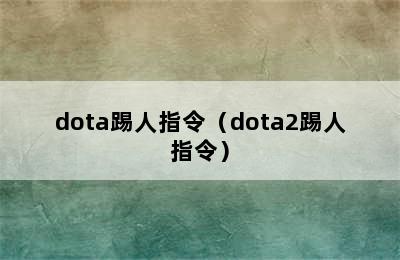 dota踢人指令（dota2踢人指令）