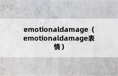 emotionaldamage（emotionaldamage表情）