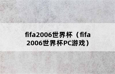 fifa2006世界杯（fifa2006世界杯PC游戏）