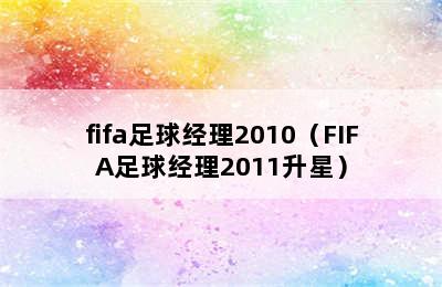 fifa足球经理2010（FIFA足球经理2011升星）