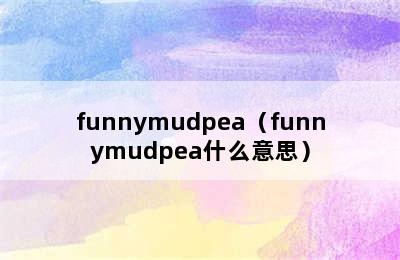 funnymudpea（funnymudpea什么意思）