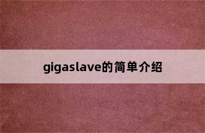 gigaslave的简单介绍