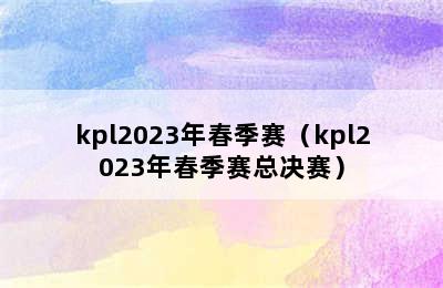 kpl2023年春季赛（kpl2023年春季赛总决赛）