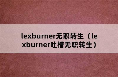 lexburner无职转生（lexburner吐槽无职转生）