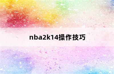 nba2k14操作技巧