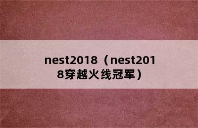 nest2018（nest2018穿越火线冠军）