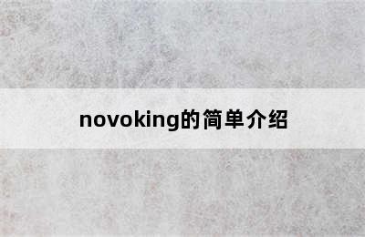 novoking的简单介绍