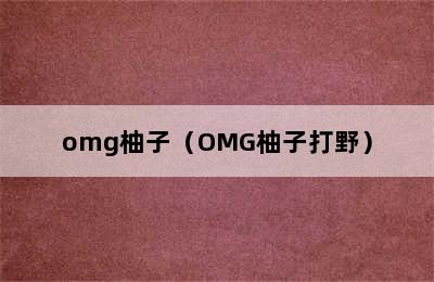 omg柚子（OMG柚子打野）