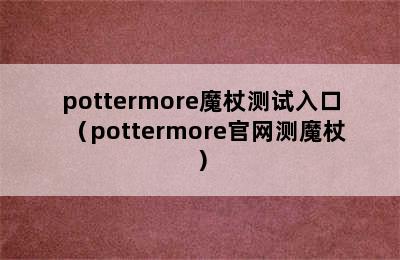 pottermore魔杖测试入口（pottermore官网测魔杖）