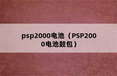 psp2000电池（PSP2000电池鼓包）