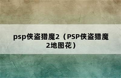 psp侠盗猎魔2（PSP侠盗猎魔2地图花）