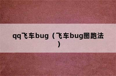 qq飞车bug（飞车bug图跑法）