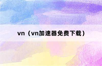 vn（vn加速器免费下载）