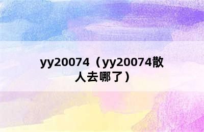 yy20074（yy20074散人去哪了）