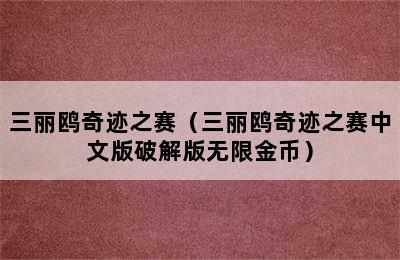 三丽鸥奇迹之赛（三丽鸥奇迹之赛中文版破解版无限金币）