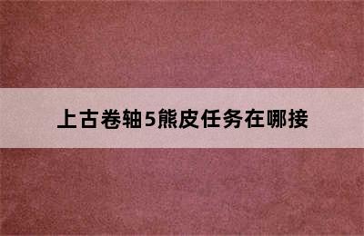 上古卷轴5熊皮任务在哪接