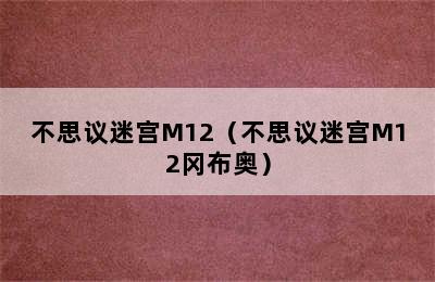 不思议迷宫M12（不思议迷宫M12冈布奥）