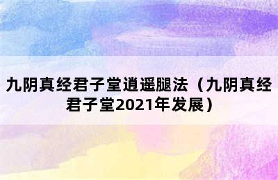 九阴真经君子堂逍遥腿法（九阴真经君子堂2021年发展）