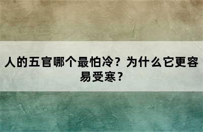 人的五官哪个最怕冷？为什么它更容易受寒？