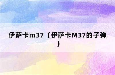 伊萨卡m37（伊萨卡M37的子弹）