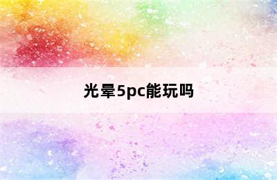 光晕5pc能玩吗