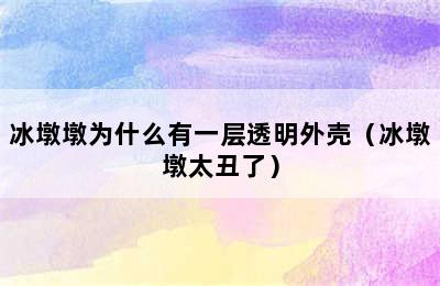 冰墩墩为什么有一层透明外壳（冰墩墩太丑了）