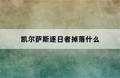 凯尔萨斯逐日者掉落什么