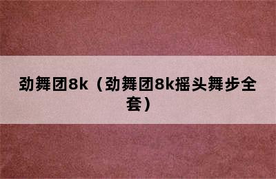 劲舞团8k（劲舞团8k摇头舞步全套）