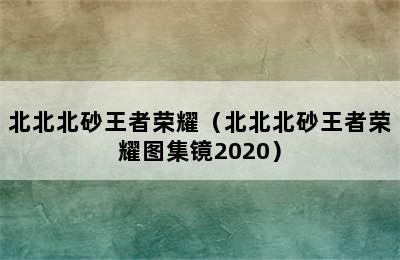 北北北砂王者荣耀（北北北砂王者荣耀图集镜2020）