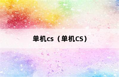 单机cs（单机CS）