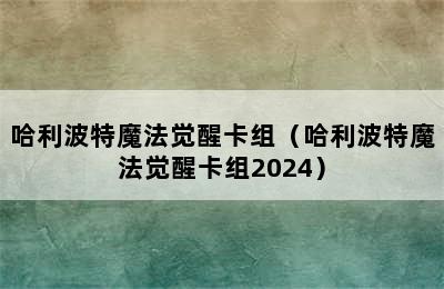 哈利波特魔法觉醒卡组（哈利波特魔法觉醒卡组2024）