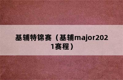 基辅特锦赛（基辅major2021赛程）