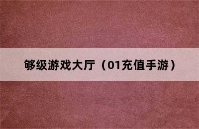 够级游戏大厅（01充值手游）