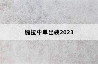 婕拉中单出装2023