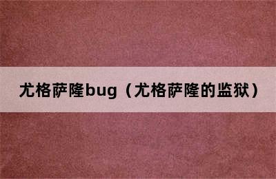 尤格萨隆bug（尤格萨隆的监狱）