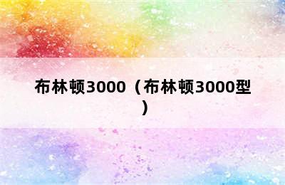 布林顿3000（布林顿3000型）