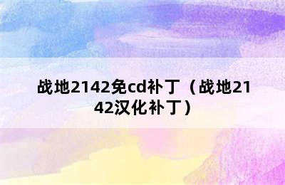 战地2142免cd补丁（战地2142汉化补丁）