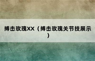 搏击玫瑰XX（搏击玫瑰关节技展示）