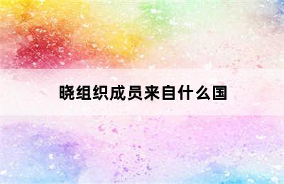 晓组织成员来自什么国